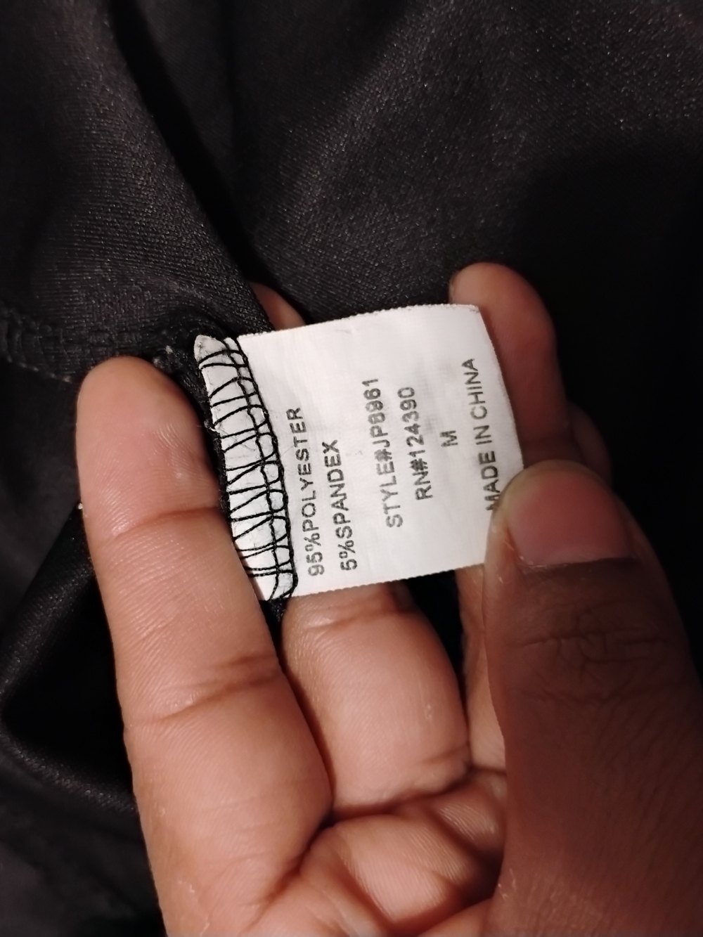 Black Ruffle V-Neck Jumpsuit - Picture 4 of 4